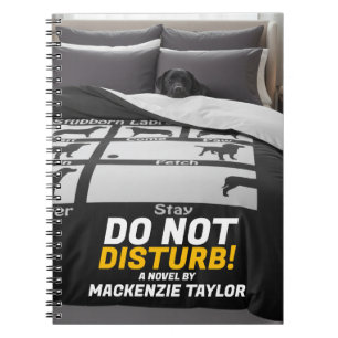 Nieuw boekcover gepersonaliseerd met eigen tekst notitieboek