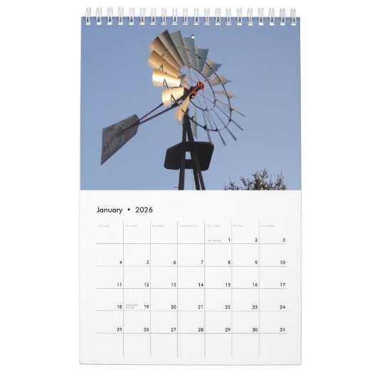 NIEUW! Boerderij en velden van Preble County Ohio  Kalender (Jan 2026)