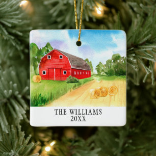 Nieuw Boerderij Familie Kerst Ornament