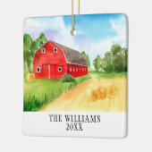 Nieuw Boerderij Familie Kerst Ornament (Links)