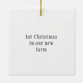 Nieuw Boerderij Familie Kerst Ornament (Achterkant)