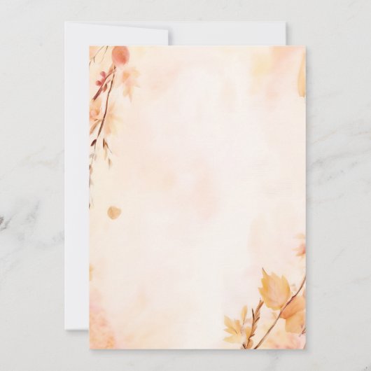 Nieuw Boerderij Roze Blauw Boho Meisje Jongen Herf Kaart (Achterkant)