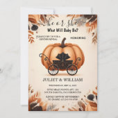 Nieuw Boerderij Roze Blauwe Herfst Meisje Pompoen  Kaart (Voorkant)