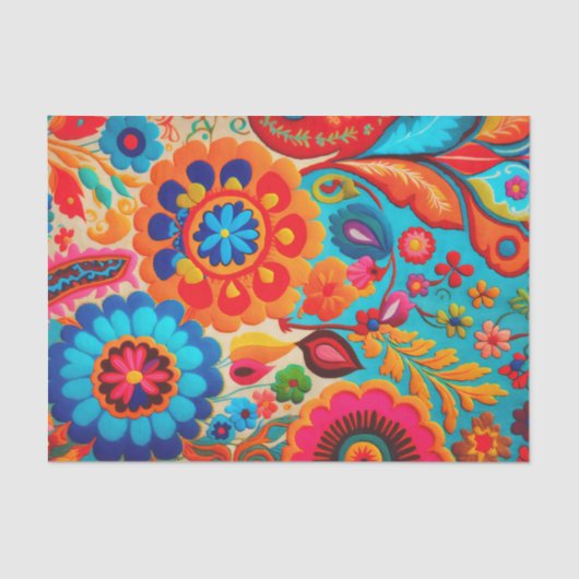 NIEUW BOHEMIA 1 mooi levendig decoupage papier (Voorkant)