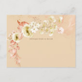 NIEUW! Boho Bloemen Huwelijk Data Opslaan Briefkaart (Achterkant)