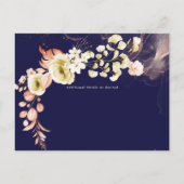 NIEUW! Boho Floral Wedding Save Dates Briefkaart (Achterkant)