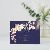 NIEUW! Boho Floral Wedding Save Dates Briefkaart (Staand voorkant)