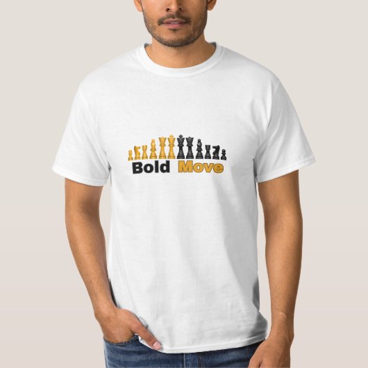 NIEUW! Bold Move - Schaak T-shirt (Voorkant)