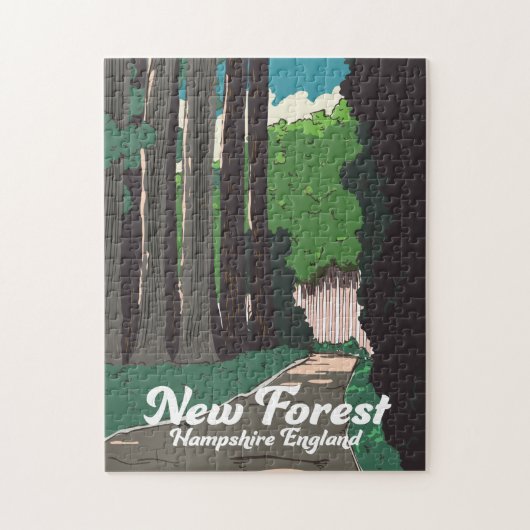 Nieuw bos Hampshire Engeland Legpuzzel (Verticaal)