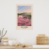 Nieuw bos nationaal park modern reisposter poster (Keuken)