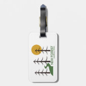 Nieuw bos National Park Trail Bagagelabel (Achterkant verticaal)