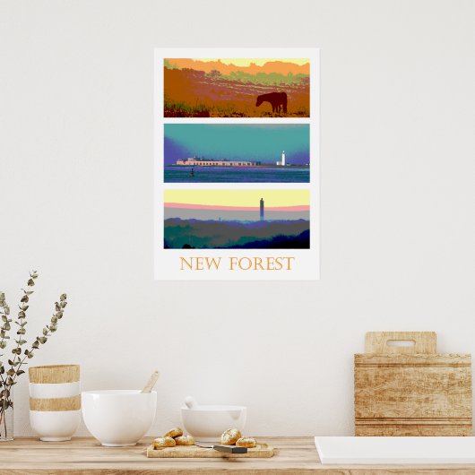 Nieuw bos poster (Keuken)