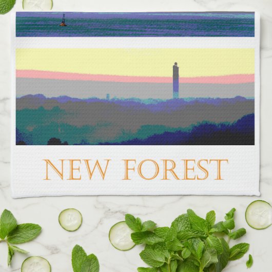 Nieuw bos theedoek (Gevouwen)