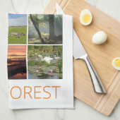 Nieuw bos theedoek (Quarter Fold)
