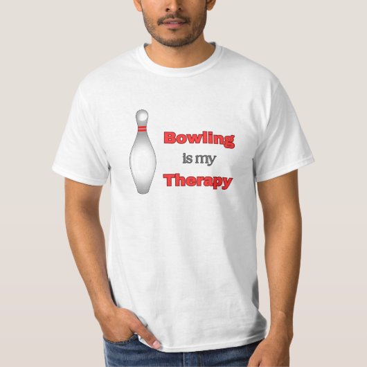 NIEUW! Bowling is mijn Therapie - Bowling T-shirt (Voorkant)
