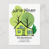 Nieuw Briefkaart Aankondiging adreswijziging (Voorkant)