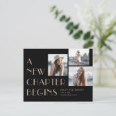 Nieuw Briefkaart Afstuderen bekendmaking hoofdstuk (Staand voorkant)