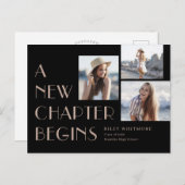 Nieuw Briefkaart Afstuderen bekendmaking hoofdstuk (Voorkant / Achterkant)