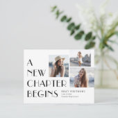 Nieuw Briefkaart Afstuderen bekendmaking hoofdstuk (Staand voorkant)