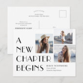 Nieuw Briefkaart Afstuderen bekendmaking hoofdstuk (Voorkant / Achterkant)