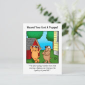 Nieuw Briefkaart Pet Humor (Staand voorkant)