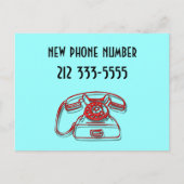 nieuw briefkaart telefoonnummer (Voorkant)