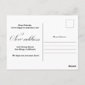 Nieuw Briefkaart van de Aankondiging van de Foto v (Achterkant)