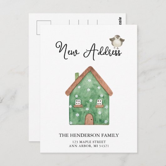 Nieuw Briefkaart van de Aankondiging van de Verpla (Voorkant / Achterkant)