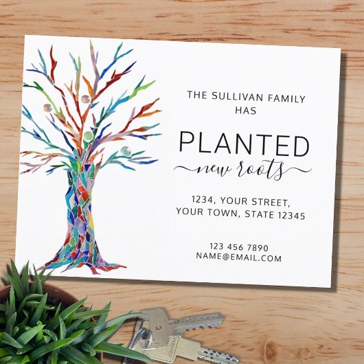 Nieuw Briefkaart van de Boom van de Roots Bewegend