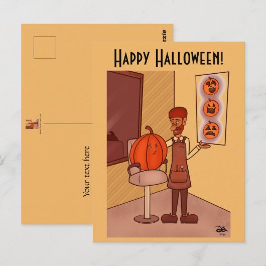 Nieuw Briefkaart van de Kijk Halloween (Voorkant / Achterkant)