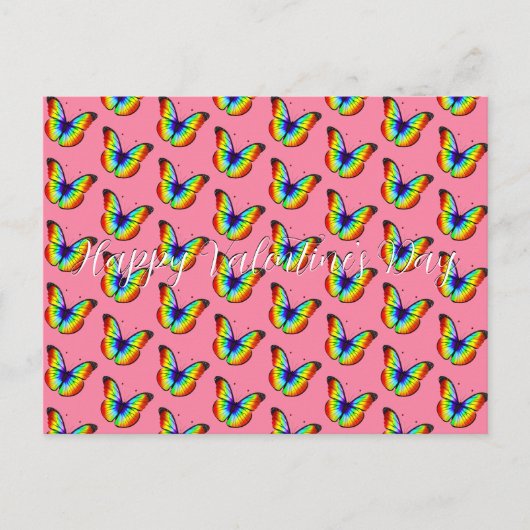Nieuw Briefkaart van de Rainbow Happy Valentine's  (Voorkant)