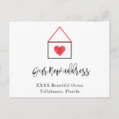 Nieuw Briefkaart voor kennisgeving thuisadres (Voorkant)