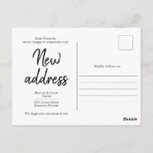 Nieuw Briefkaart voor kennisgeving thuisadres (Achterkant)