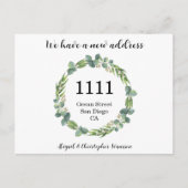 Nieuw Briefkaart voor kennisgeving thuisadres (Voorkant)