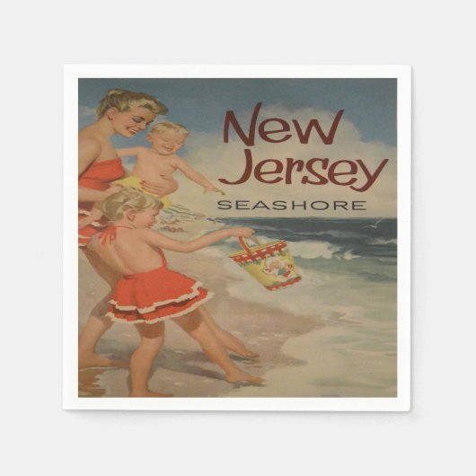 nieuw briefkaart voor vakantie met toeristische t servet (Voorkant)