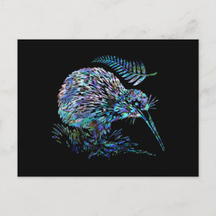 NIEUW BRIEFKAART ZEALAND KIWI PAUA
