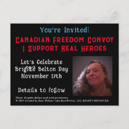 NIEUW Brigitte Belton Day Uitnodiging door RoseWri Briefkaart