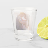 NIEUW! Bruiloft geloften Shot Glass - Roze tekst 1 Shot Glas (Achterkant)