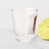 NIEUW! Bruiloft geloften Shot Glass - Roze tekst 1 Shot Glas (Links)