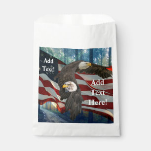 Nieuw Burgerschap Amerikaanse vlag Bald Eagle Bedankzakje