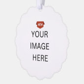 NIEUW! Cadeau Label Ornament - geschulpte - mat pa Kaart (Links)