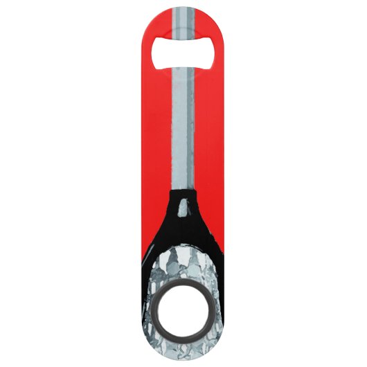 Nieuw cadeau voor Lacrosse Speed Flessenopener (Voorkant)