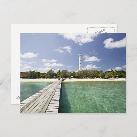 Nieuw-Caledonië, Amedee Islet. Amedee Islet Pier. Briefkaart (Voorkant / Achterkant)