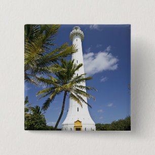 Nieuw-Caledonië, Amedee Islet. Amedee Islet Vierkante Button 5,1 Cm