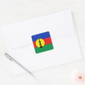 Nieuw-Caledonië Flag Sticker (Envelop)