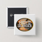 Nieuw-Caledonië Pacific Islander Vierkante Button 5,1 Cm (Voorkant /achterkant)