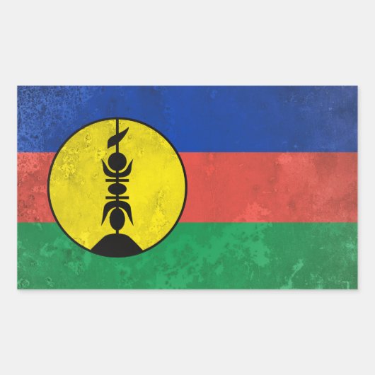 Nieuw-Caledonië Rechthoekige Sticker (Voorkant)