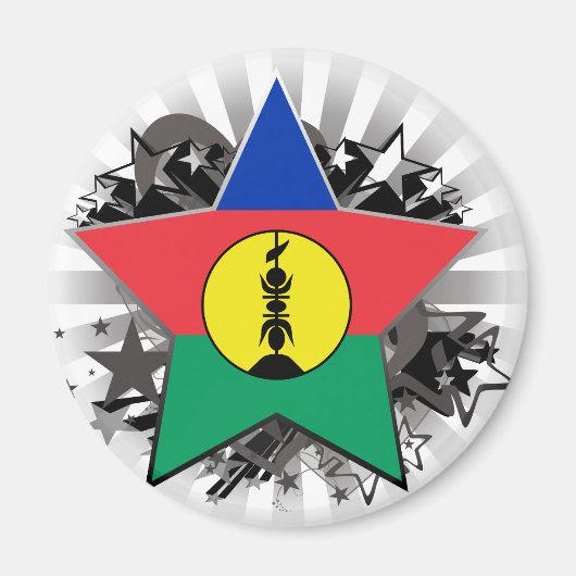 Nieuw-Caledonië Ster Magneet (Voorkant)