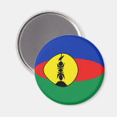 Nieuw-Caledonië Vlag magneet (Voorkant / Achterkant)