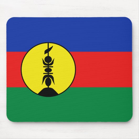 Nieuw-Caledonië Vlag Mousepad Muismat (Voorkant)